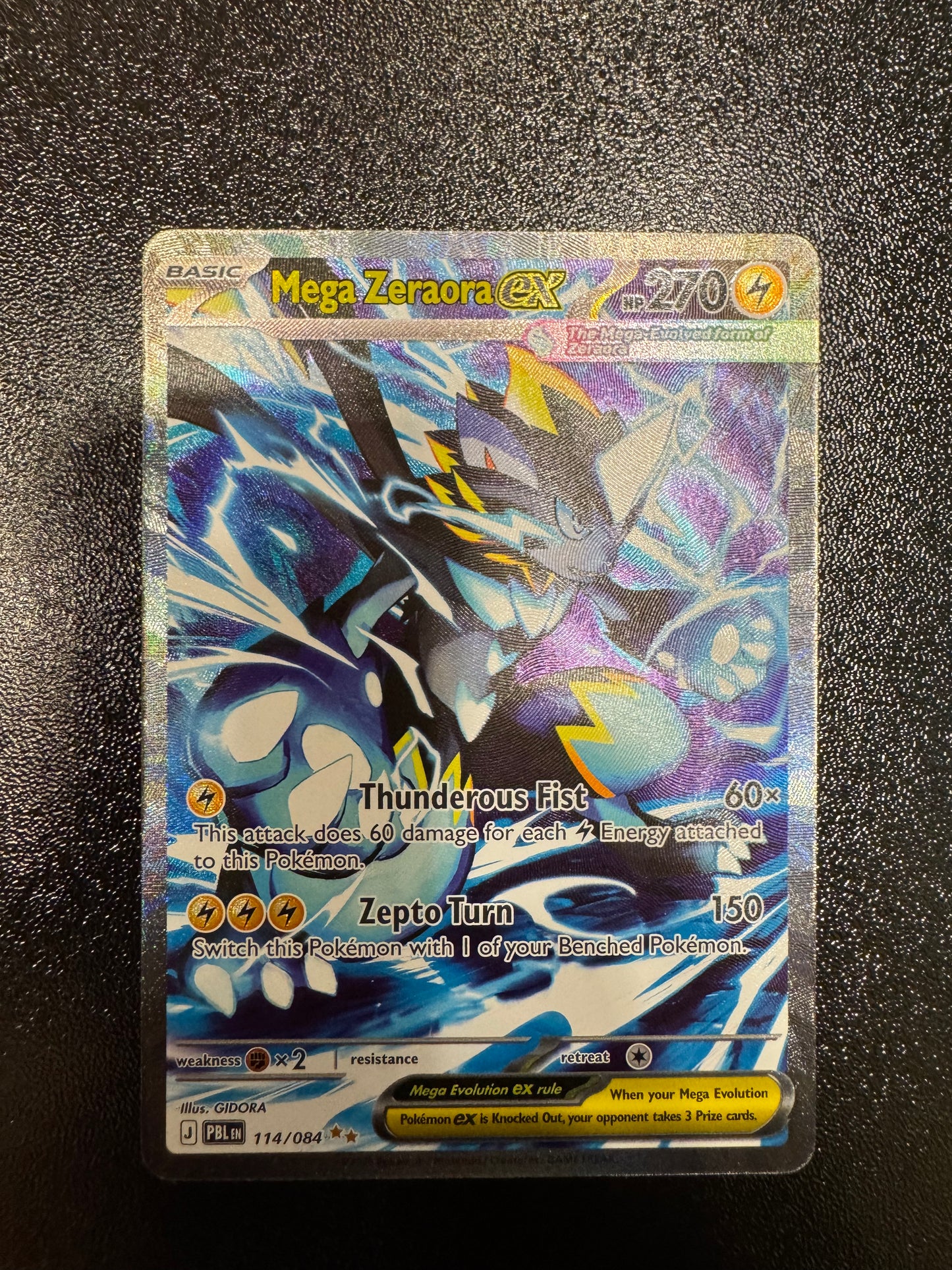 NM Mega Zeraora ex 114/084