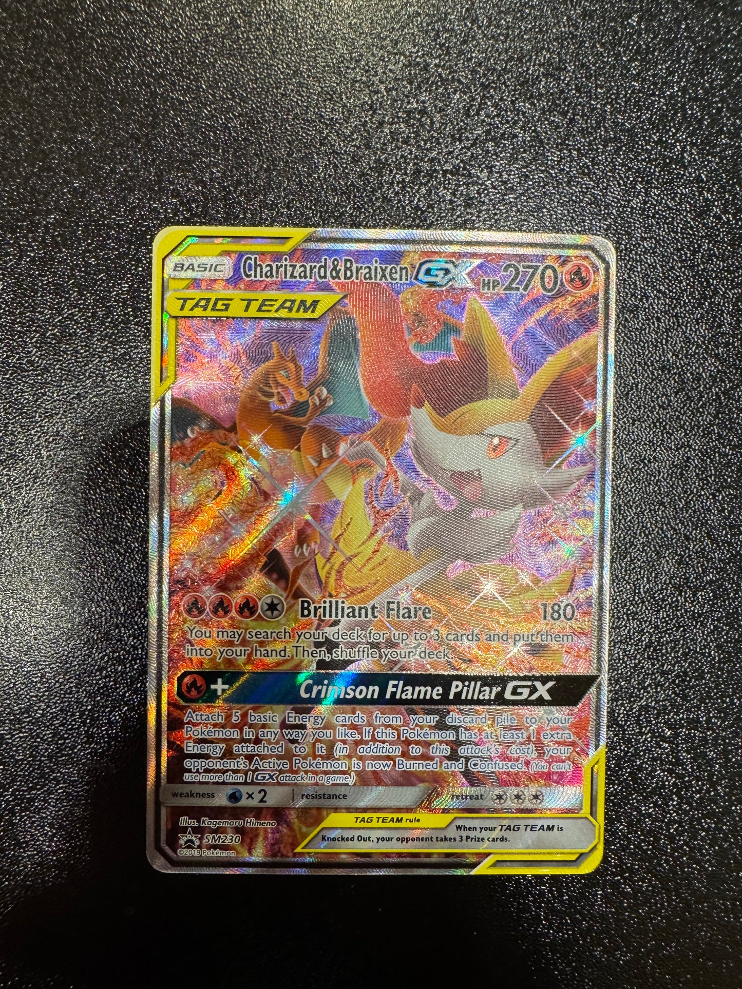 NM Charizard & Braixen GX SM230